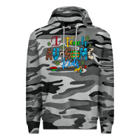 Slate Camo i teach au some kids Premium Hoodie - Artiststas