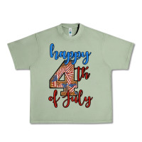 Oil Green happy 4th of july Urban Heavy Tee - BundleAndBundleShop