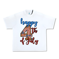 White happy 4th of july Urban Heavy Tee - BundleAndBundleShop