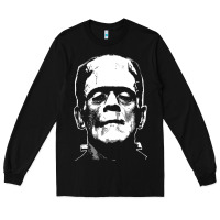 Black frankenstein Long Sleeve Tee - DesigneFamous
