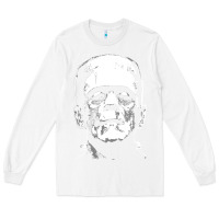 White frankenstein Long Sleeve Tee - DesigneFamous