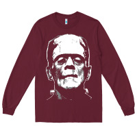 Burgundy frankenstein Long Sleeve Tee - DesigneFamous