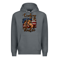Rock cowboy up rodeo bucking bronco Premium Hoodie - Jasminsmagicworld
