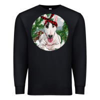 Black Bull Terrier And Farm Premium Sweatshirt - RanaPortraitStore