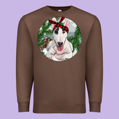 Bull Terrier And Farm Premium Sweatshirt Designed By Ranaportraitstore