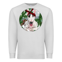 Dove Grey Bull Terrier And Farm Premium Sweatshirt - RanaPortraitStore