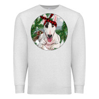 Oatmeal Heather Bull Terrier And Farm Premium Sweatshirt - RanaPortraitStore