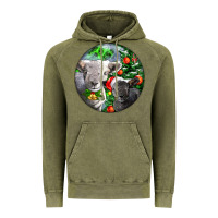 Vintage Olive christmas southdown baby sheeps Vintage Hoodie - LillyAllenDesigns