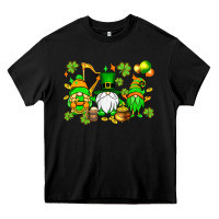 Black St. Patrick's Day gnomes Heavy Core Tee - OliviaCreatesArt