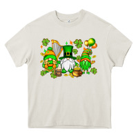 Cream St. Patrick's Day gnomes Heavy Core Tee - OliviaCreatesArt
