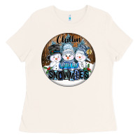 Bone Chillin With My Snowmies Ladies Tee - FaDigitalArtStudio