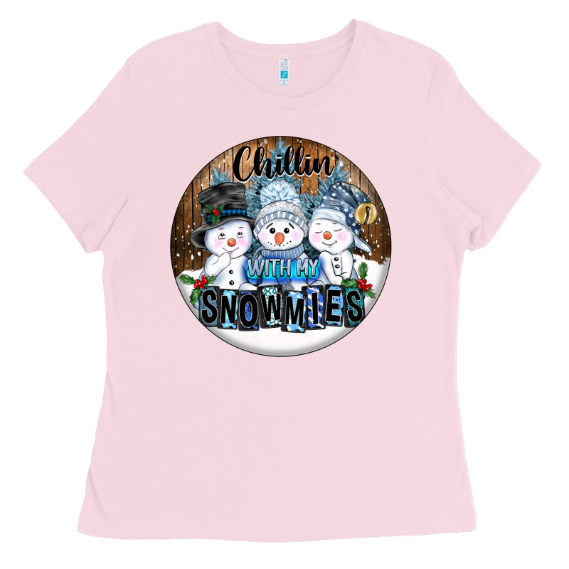 Chillin With My Snowmies Ladies Tee by FaDigitalArtStudio | Teevron