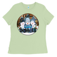 Matcha Chillin With My Snowmies Ladies Tee - FaDigitalArtStudio