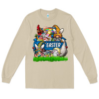 Mushroom easter Long Sleeve Tee - CowhideDigitalArt