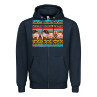 Navy western serape pigs Zipper Hoodie - RanaPortraitStore