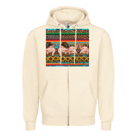 Sandshell western serape pigs Zipper Hoodie - RanaPortraitStore