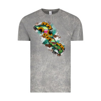 Cloud Rock Baja California Sur State Of Mexico Map Vintage Tee - RanaPortraitStore