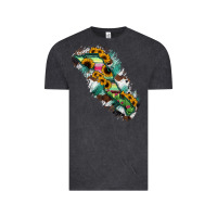 Vintage Black Baja California Sur State Of Mexico Map Vintage Tee - RanaPortraitStore