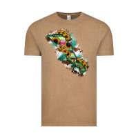Vintage Coffee Baja California Sur State Of Mexico Map Vintage Tee - RanaPortraitStore