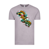 Vintage Zinc Baja California Sur State Of Mexico Map Vintage Tee - RanaPortraitStore