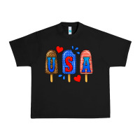 Black usa popsicles Urban Heavy Tee - BundleAndBundleShop