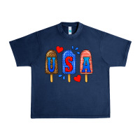 Navy usa popsicles Urban Heavy Tee - BundleAndBundleShop