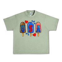 Oil Green usa popsicles Urban Heavy Tee - BundleAndBundleShop