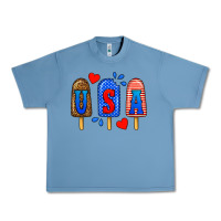 Pebble Blue usa popsicles Urban Heavy Tee - BundleAndBundleShop