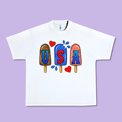 Usa Popsicles Urban Heavy Tee Designed By Bundleandbundleshop