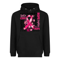 Black survivor breast cancer ribbon Heavyweight Hoodie - RanaPortraitStore