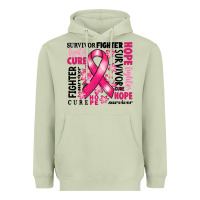 Matcha survivor breast cancer ribbon Heavyweight Hoodie - RanaPortraitStore