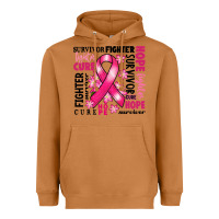 Meerkat survivor breast cancer ribbon Heavyweight Hoodie - RanaPortraitStore