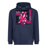 Navy survivor breast cancer ribbon Heavyweight Hoodie - RanaPortraitStore