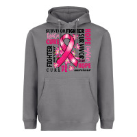 Storm survivor breast cancer ribbon Heavyweight Hoodie - RanaPortraitStore