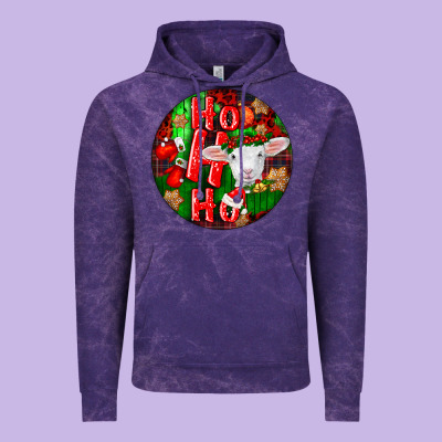 Ho Ho Ho Merino Wool Baby Sheep Vintage Hoodie Designed By Lillyallendesigns
