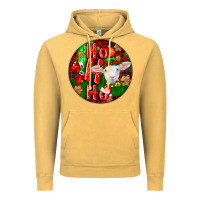 Vintage Mustard ho ho ho merino wool baby sheep Vintage Hoodie - LillyAllenDesigns