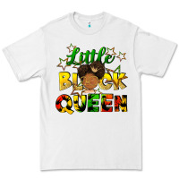 White Little black queen Premium Tee - FaDigitalArtStudio