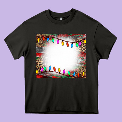 Christmas Bleach Effect Tumler Heavy Core Tee Designed By Cowcowdesign