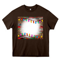 Chocolate Brown christmas bleach effect tumler Heavy Core Tee - CowCowDesign