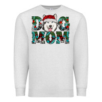 Oatmeal Heather Christmas Dog Mom Husky Premium Sweatshirt - RanaPortraitStore