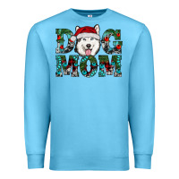 Ocean Blue Christmas Dog Mom Husky Premium Sweatshirt - RanaPortraitStore