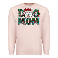 Pale Pink Christmas Dog Mom Husky Premium Sweatshirt - RanaPortraitStore
