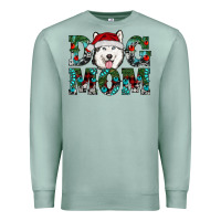 Seafoam Christmas Dog Mom Husky Premium Sweatshirt - RanaPortraitStore