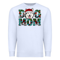 White Christmas Dog Mom Husky Premium Sweatshirt - RanaPortraitStore