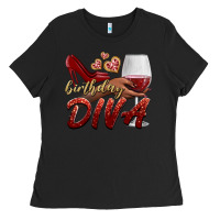 Black birthday diva Ladies Tee - BundleAndBundleShop