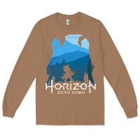 Toasted Coconut horizon zero dawn Long Sleeve Tee - DesigneFamous