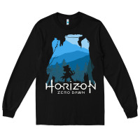 Black horizon zero dawn Long Sleeve Tee - DesigneFamous