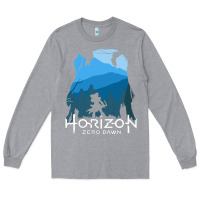 Heather Grey horizon zero dawn Long Sleeve Tee - DesigneFamous