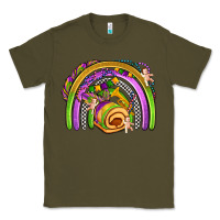Army Green mardi gras rainbow Classic Tee - OliviaCreatesArt