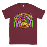 Burgundy mardi gras rainbow Classic Tee - OliviaCreatesArt